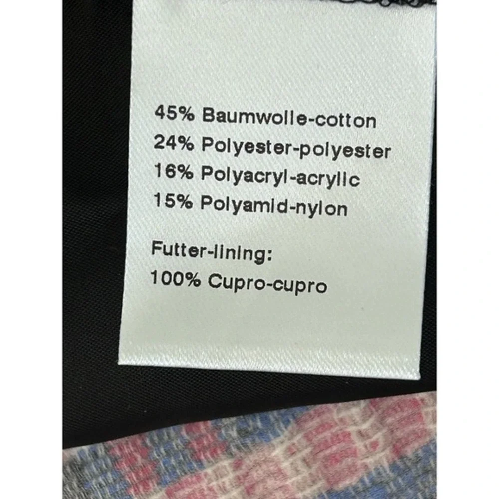 Akris Punto Textured Check Inverted Pleat Mini‎ Skirt Size 10 Academia Career
